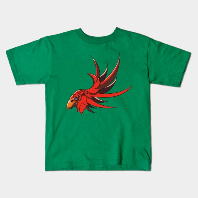 Eagle head Kids T-Shirt by Baron13